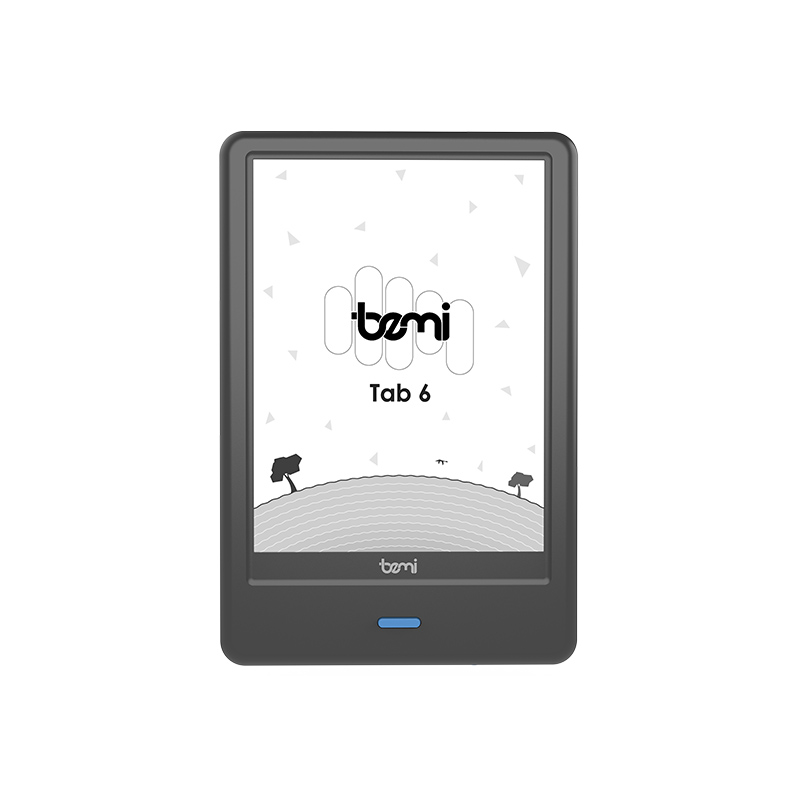 Ebook reader Bemi Cognita Tab 6 /6-inch eink Carta/ 1GB+32GB/ smart LED/ anti glare touch screen / wifi/ Bluetooth/ android / Legimi/ EmpikGo black