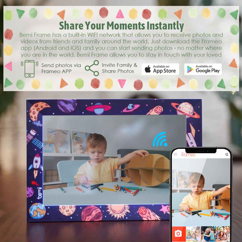 Bemi Kid's Frame | 10.1 " WIFI Digital Photo Frame