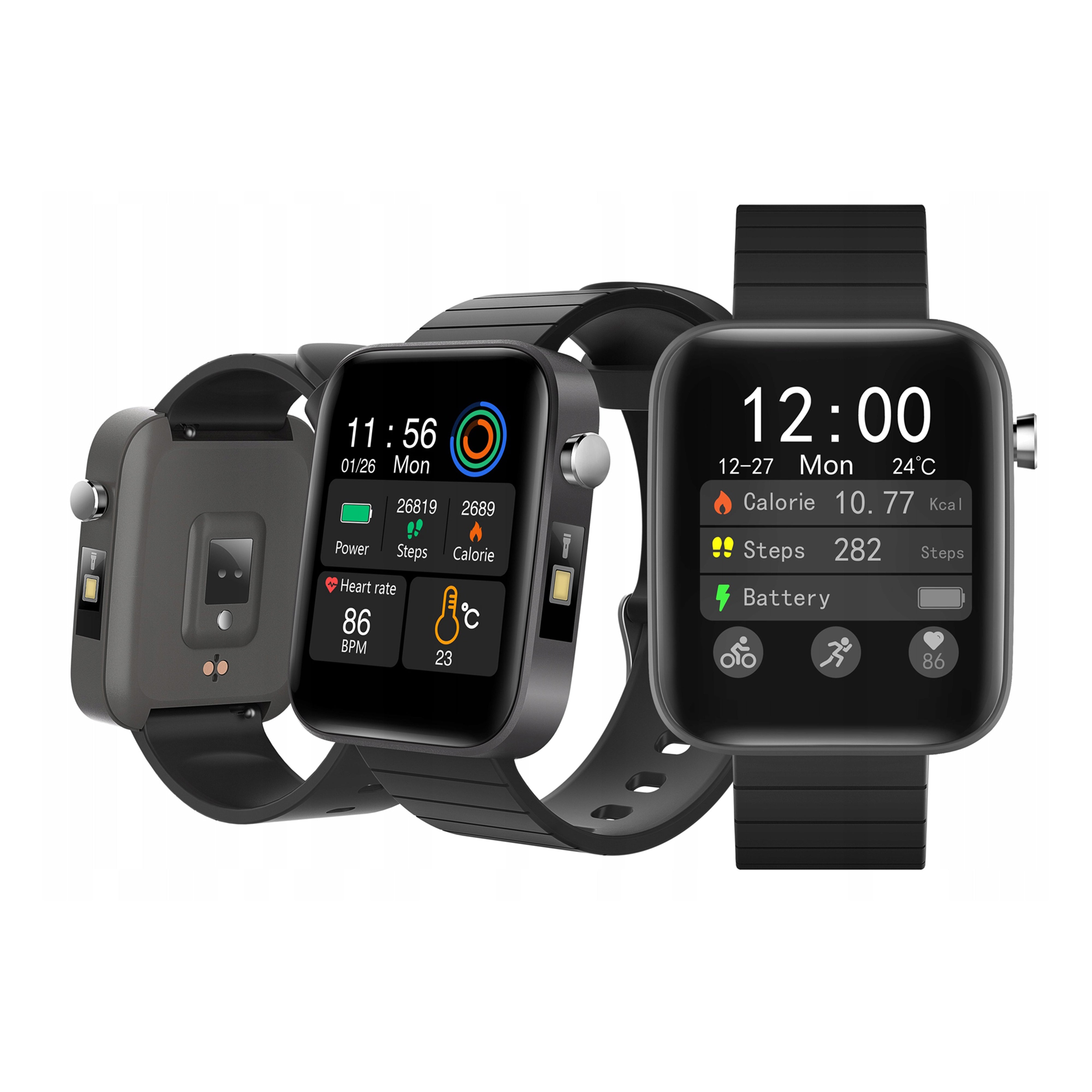 Smartwatch Bemi CID Szary / Latarka / Termometr