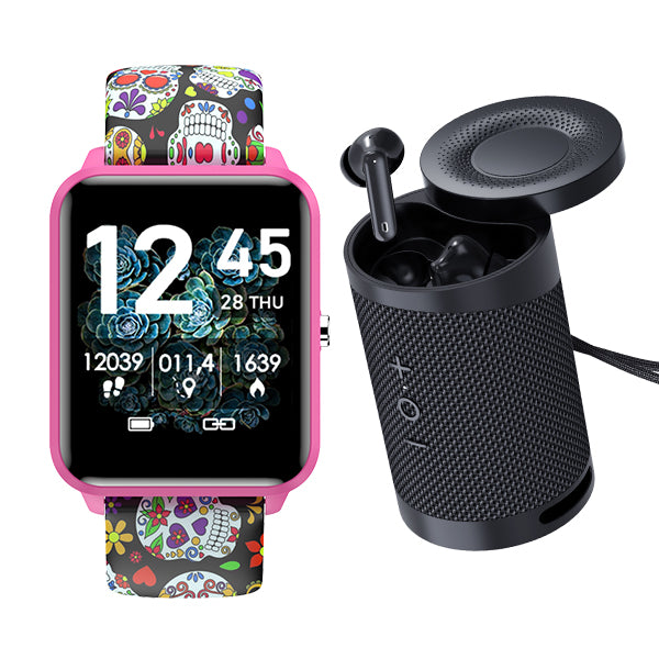 Bemi KIX-M Smartwatch And BT Speaker/Headset Combo Set