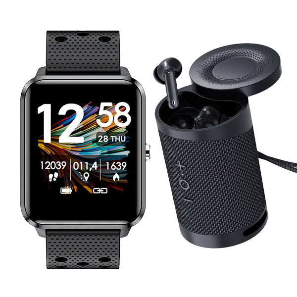 Bemi KIX-M Smartwatch And BT Speaker/Headset Combo Set