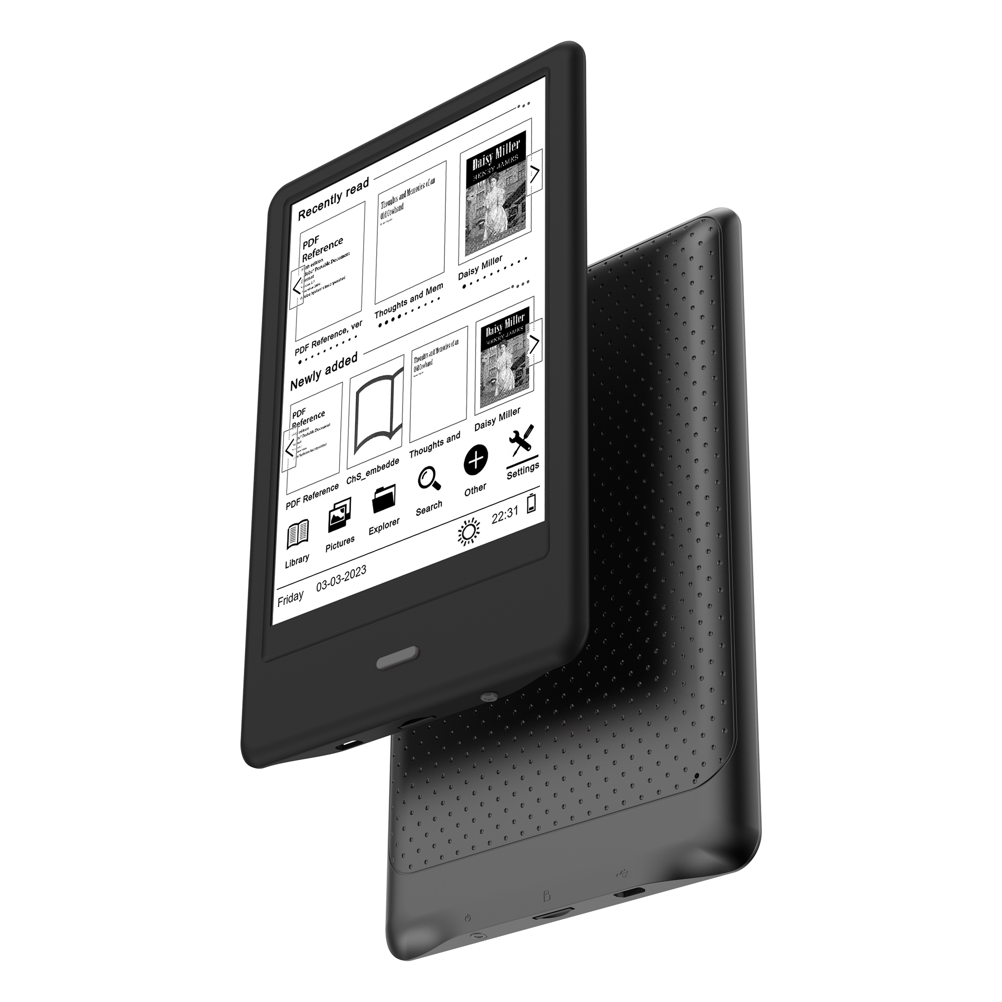 Bemi Cognita X reader | Dual Color Front Light | 6" High-definition Touchscreen | 8GB